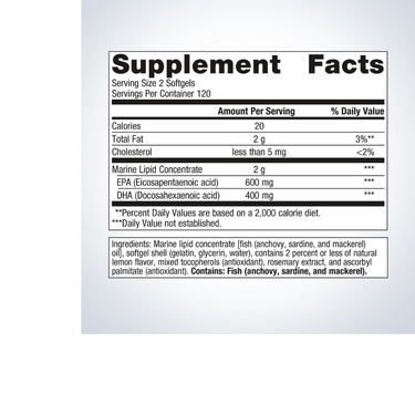 OmegaGenics Fish Oil EPA-DHA 500 mg